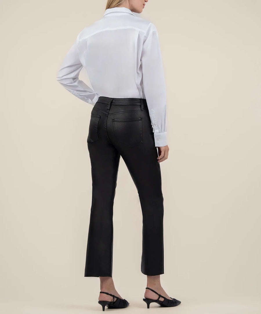 KUT0513MB2 Kelsey High Rise Coated Raw Hem - kc clothing