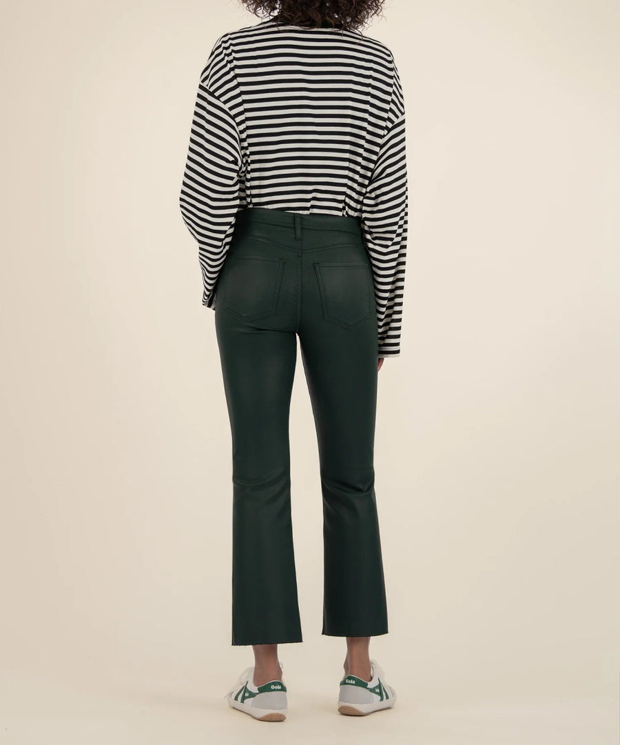 KUT0513MB2 Kelsey High Rise Coated Raw Hem - kc clothing