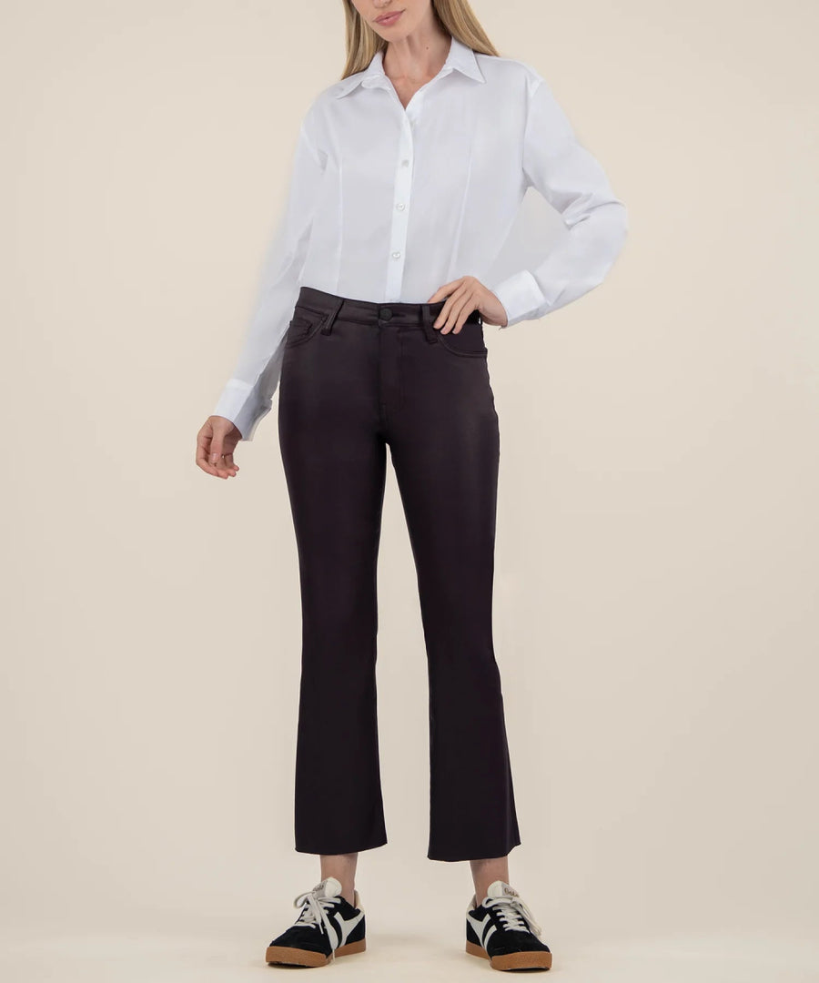 KUT0513MB2 Kelsey High Rise Coated Raw Hem - kc clothing