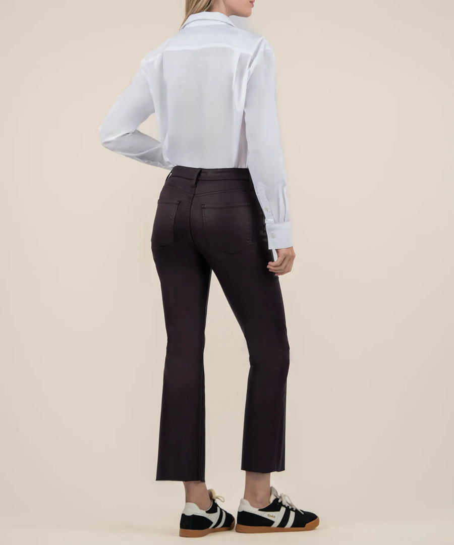 KUT0513MB2 Kelsey High Rise Coated Raw Hem - kc clothing