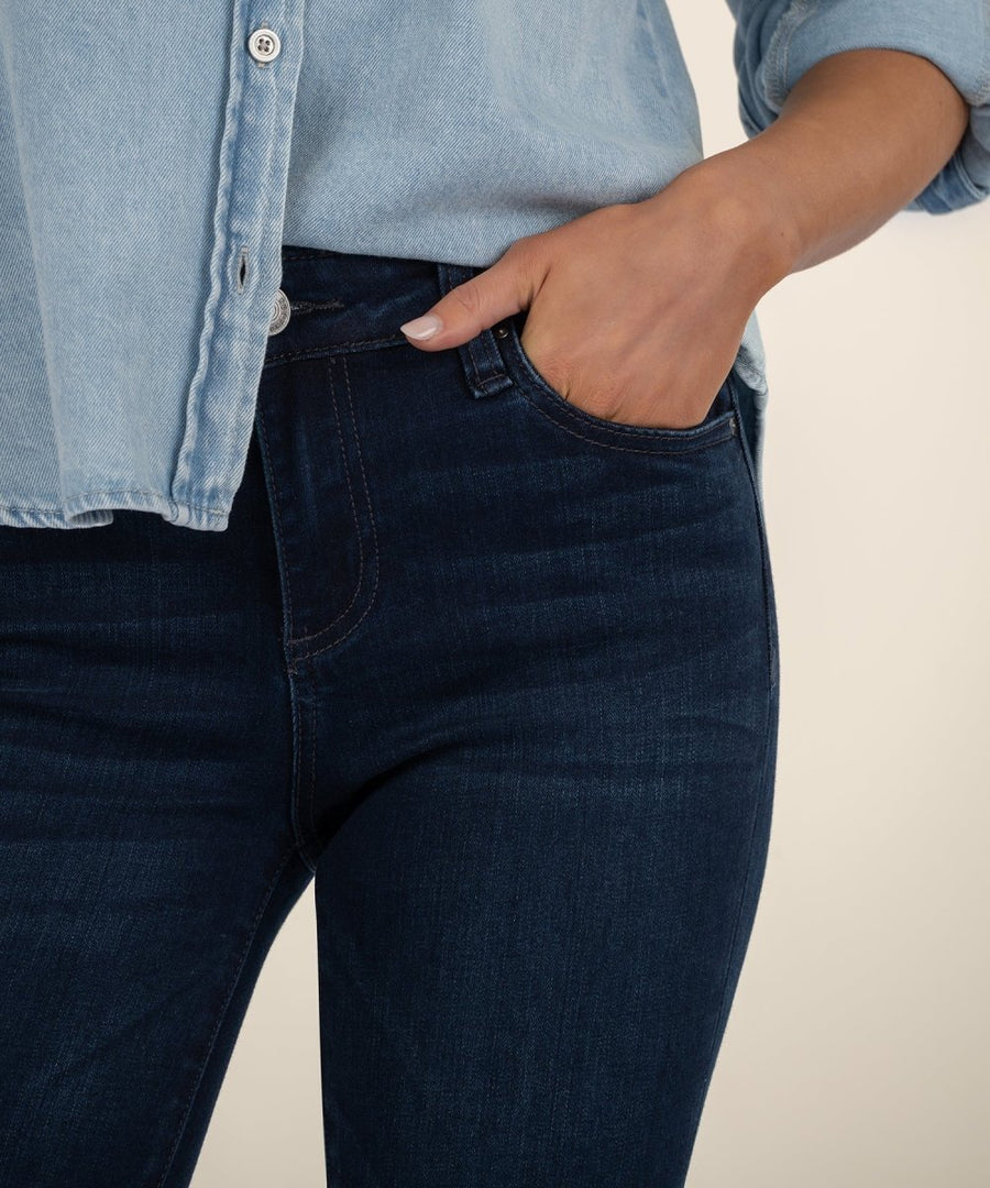 KUT1240MA2 Natalie Mid Rise Flare 5 Pockets - kc clothing