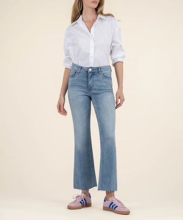KUT1574MA8 Kelsey High Rise Ankle Flare Leg - kc clothing