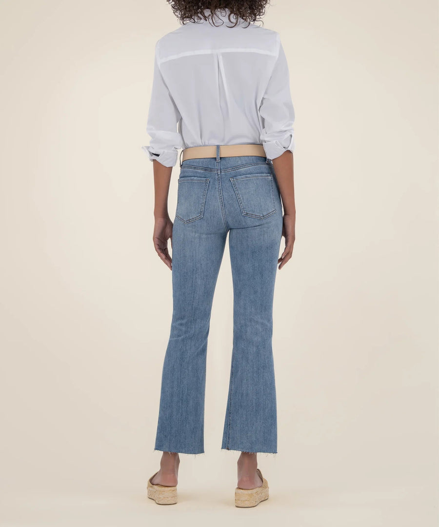 KUT1574MAB1 Kelsey High Rise Fab AB Ankle Flare Inset Leg - kc clothing
