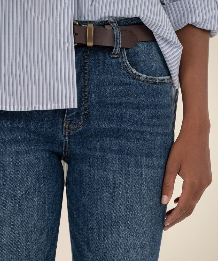 KUT1681MB6 Kelsey High Rise Ankle Flare Wide Hem - kc clothing