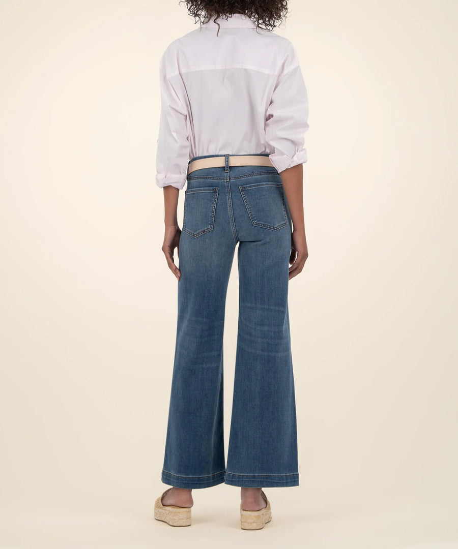 KUT1753MB5 Meg High Rise Wide Leg W/Patch Pockets Regular Hem - kc clothing