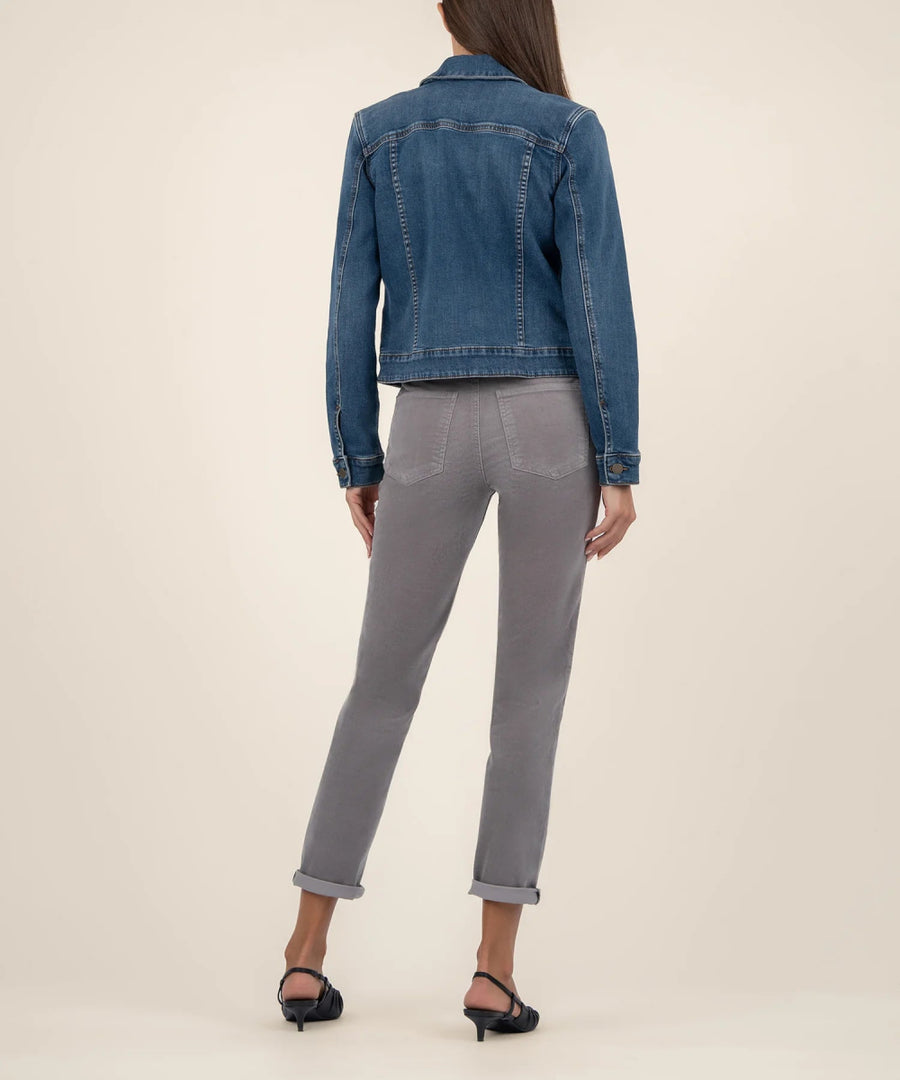 KUT1891MA6 Julia Crop Jacket W/Drop Shoulder - kc clothing