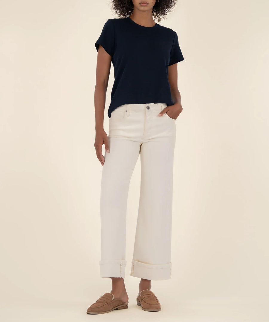 KUT1980MB2 Meg High Rise Roll Up Hem - kc clothing