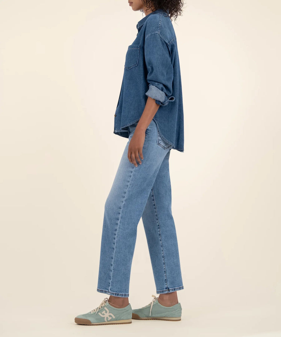 KUT1998MA3 Charlotte High Rise Wide Leg W/Regular Hem - kc clothing