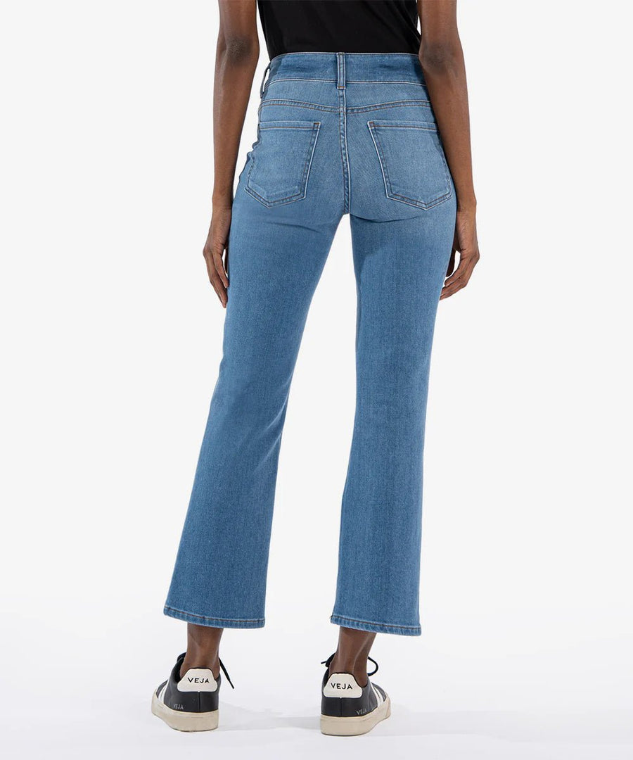 KUT2075MA2 Kelsey High Rise Ankle Flare W/ Double Button - kc clothing