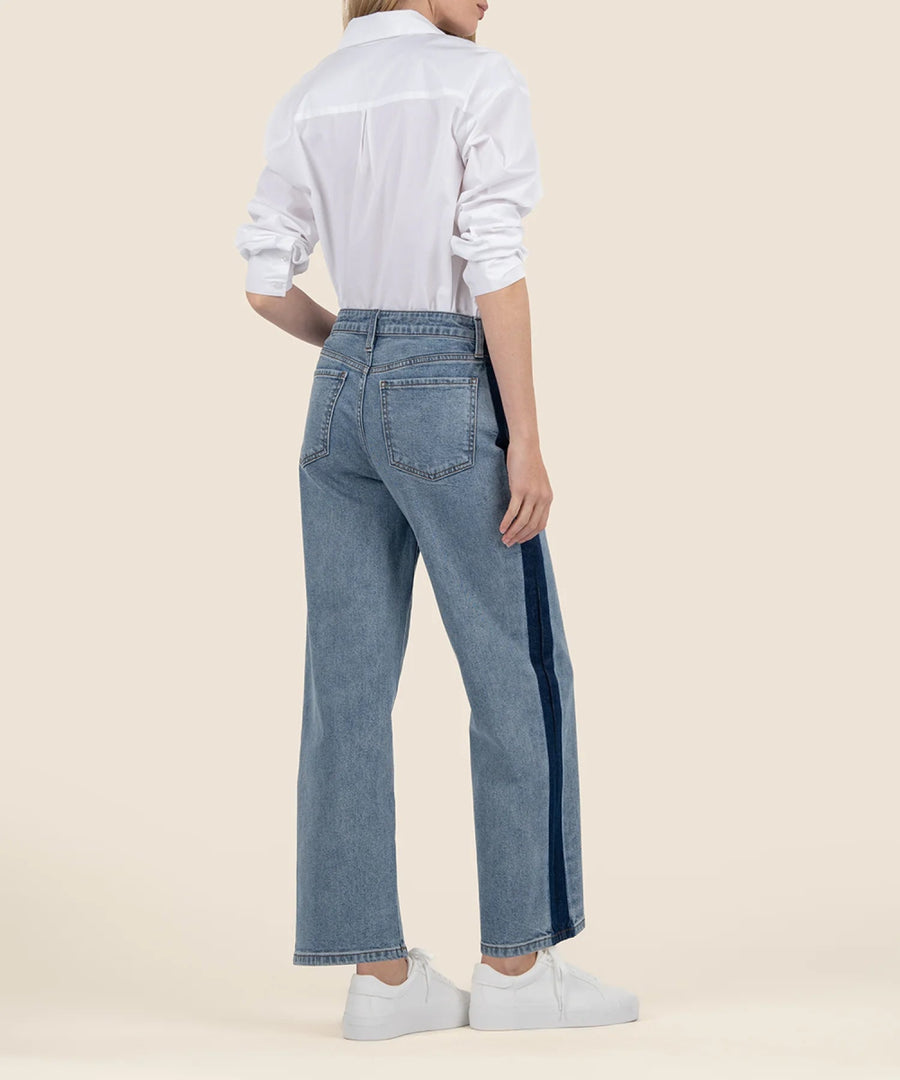 KUT2193MA1 Charlotte High Rise Wide Leg Side Shadow - kc clothing