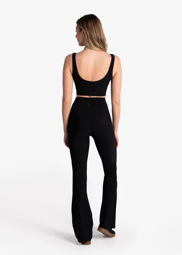 LO4388 Sculpt Rib Flare Leggings - kc clothing