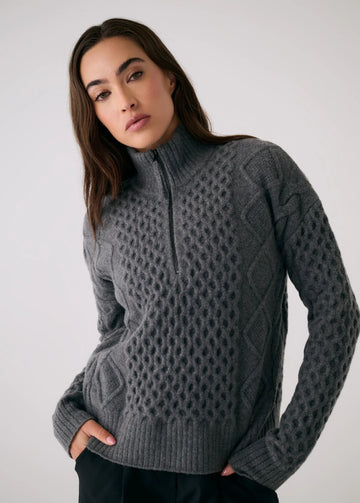 LO4644 Camila 1/2 Zip Sweater - kc clothing