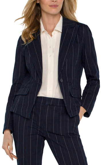 LP1A64S One Button Blazer - kc clothing