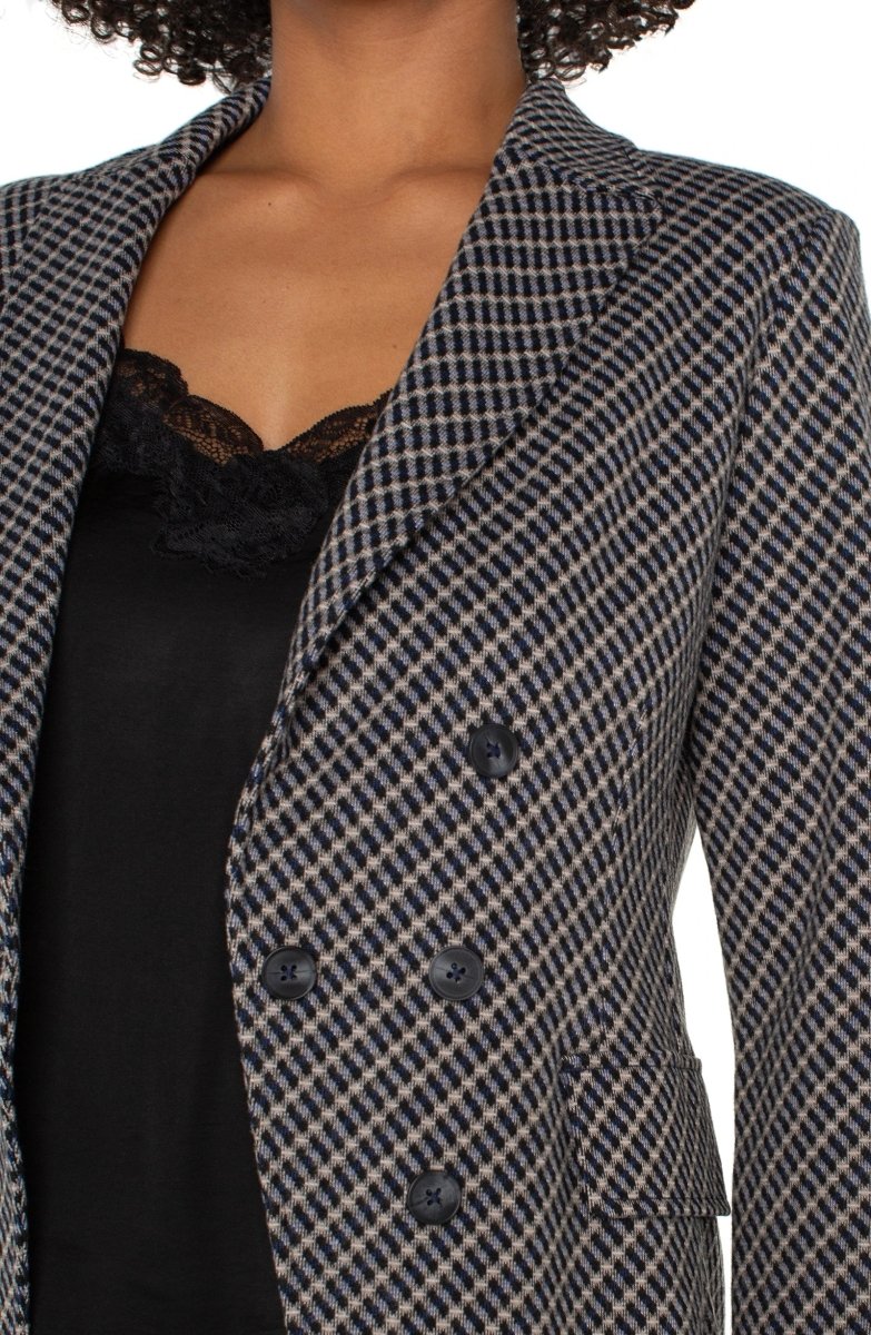 LP1B42 Faux Double Button Blazer - kc clothing