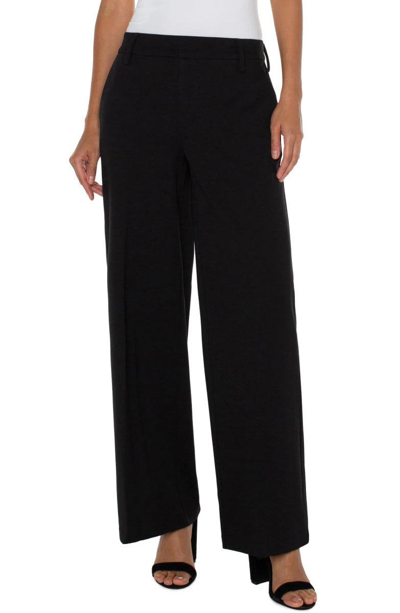 LP4654 Kelsey Crop Wide Leg Trouser - kc clothing