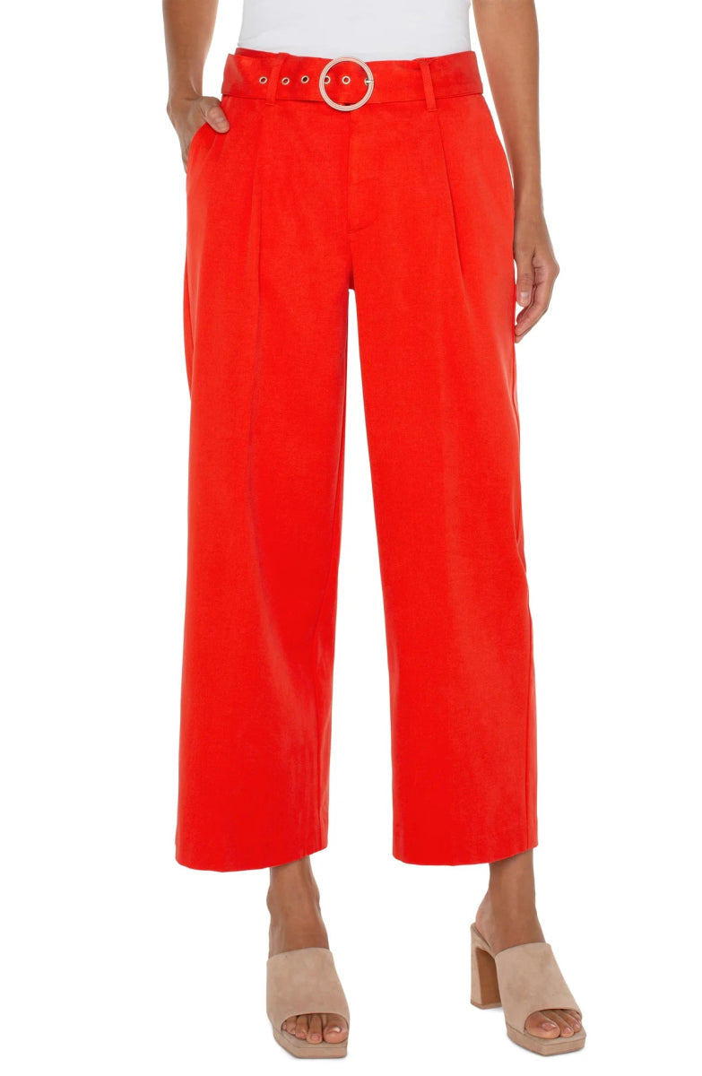 LP5681 Belted High Rise Trouser - kc clothing