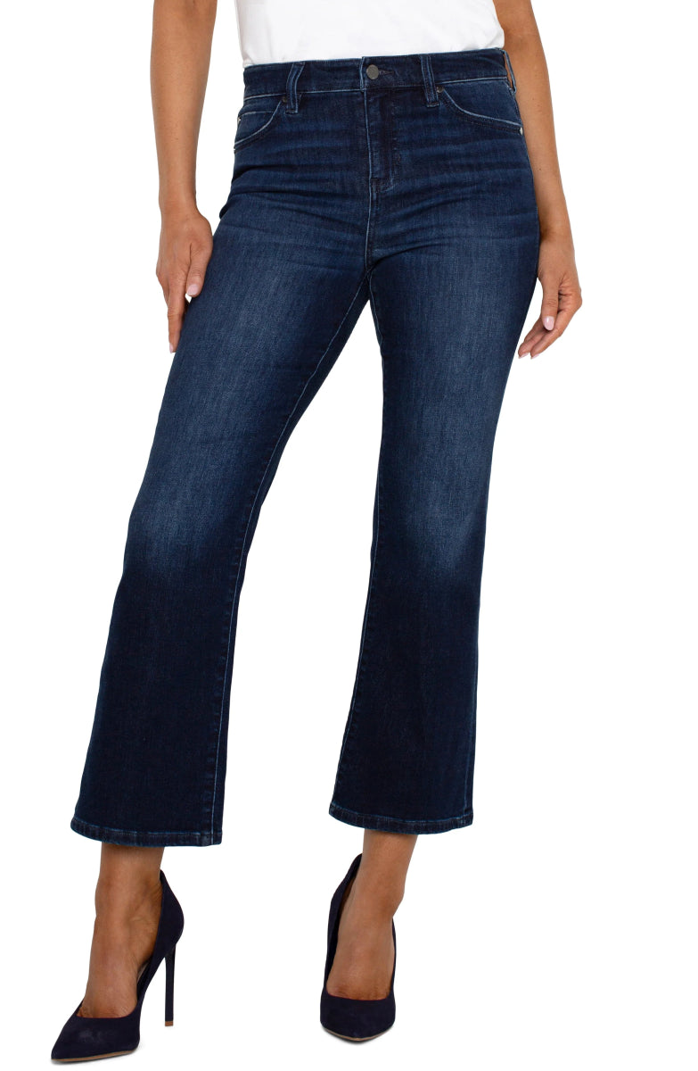 LP7854 Hannah Cropped Flare Jean - kc clothing