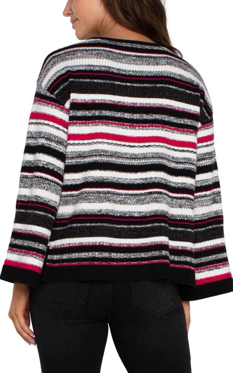 LP8A46 Boatneck Stripe Sweater - kc clothing