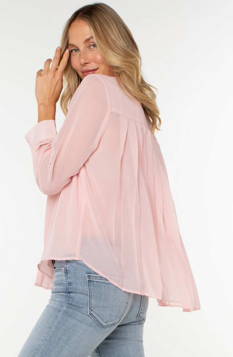 LP8E02 Pleated Back Blouse - kc clothing
