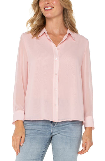 LP8E02 Pleated Back Blouse - kc clothing