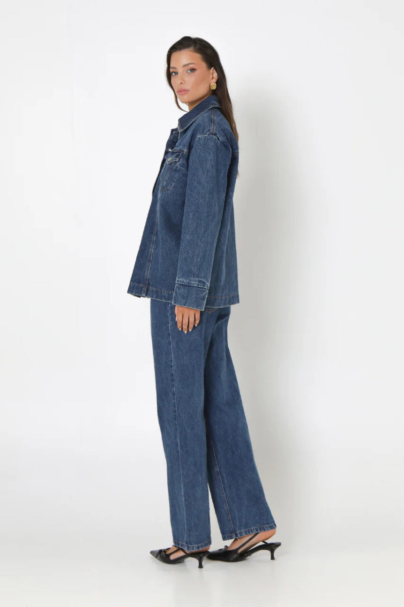 MS2883 Alba Denim Shirt - kc clothing
