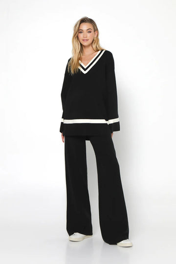 MS2901 Varsity Knit Sweater - kc clothing