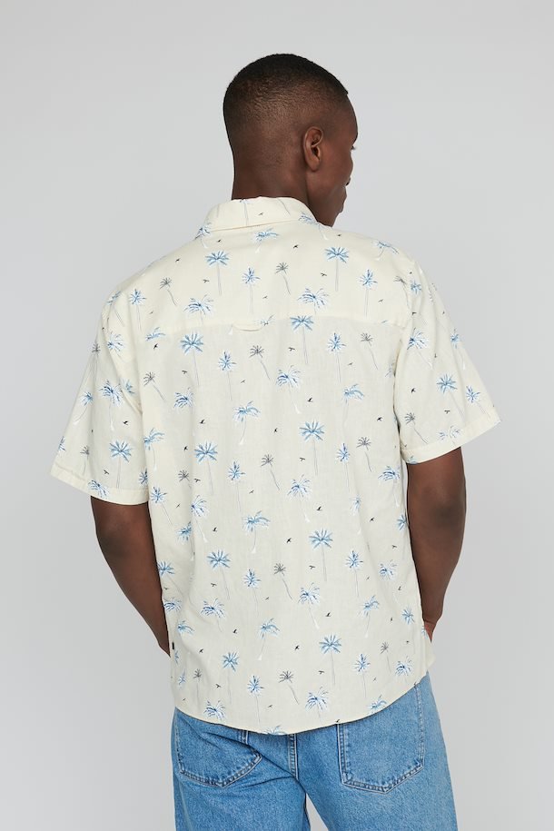 MT30207421 Klampo Palm Tree Print BU - kc clothing