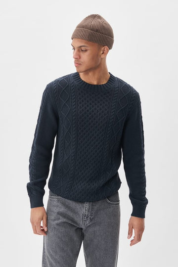 MT30207487 Cable Knit Triton Pullover - kc clothing