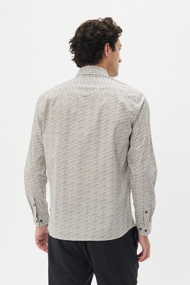 MT30207615 Cristaldo Hexagon Print Shirt - kc clothing