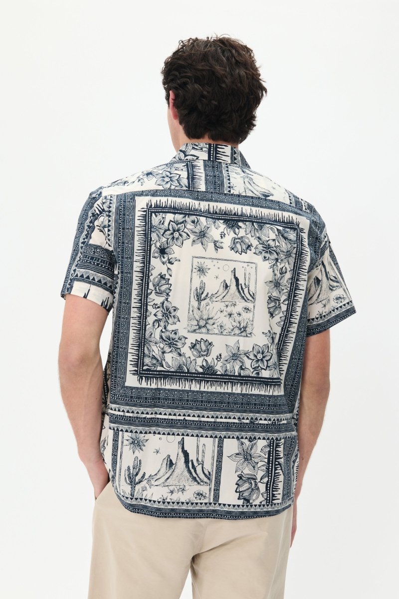 MT30207975 Floss NP Blue Floral Print - kc clothing