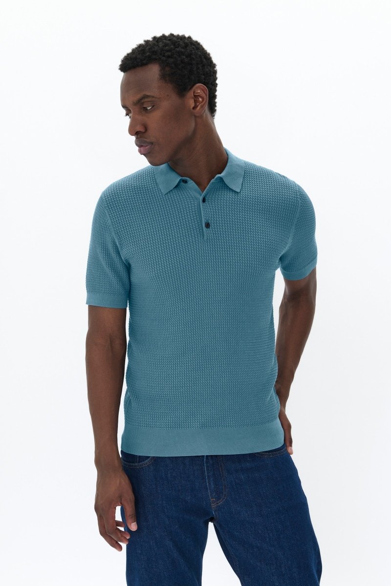 MT30208088 Polo BB Cable Knit - kc clothing