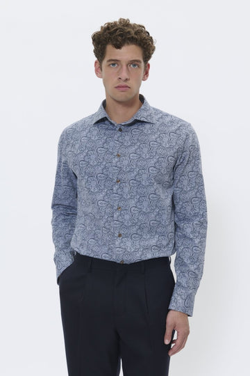 MT30208531 Marc N Dark Paisley Print - kc clothing