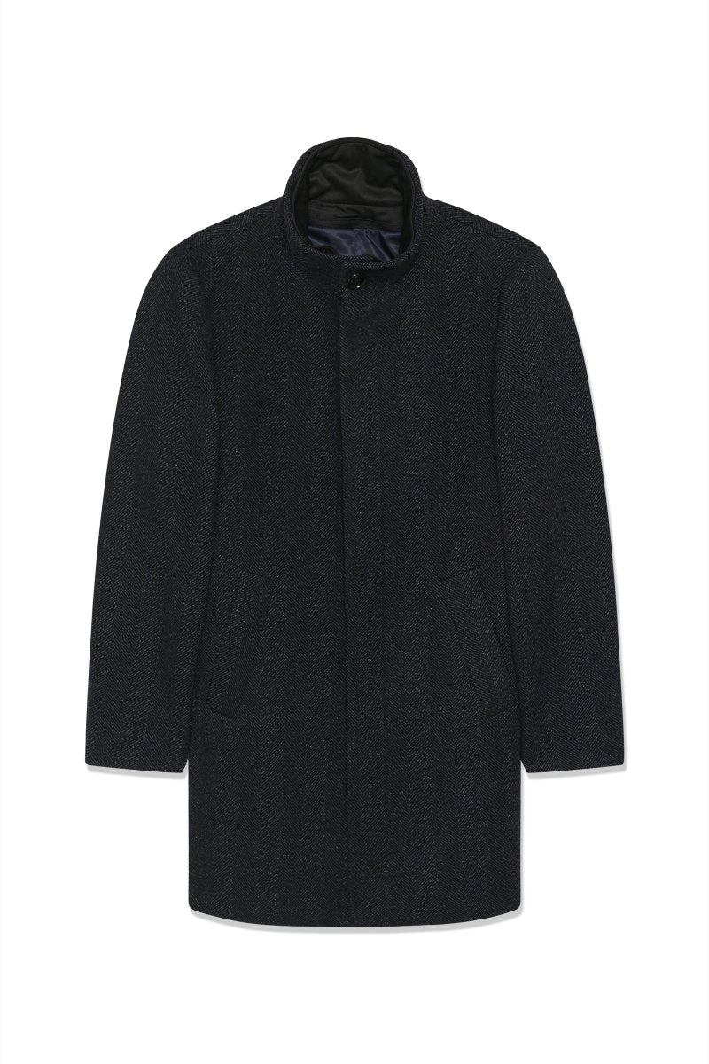 MT30208568 Harvey N Herringbone Pattern Coat - kc clothing