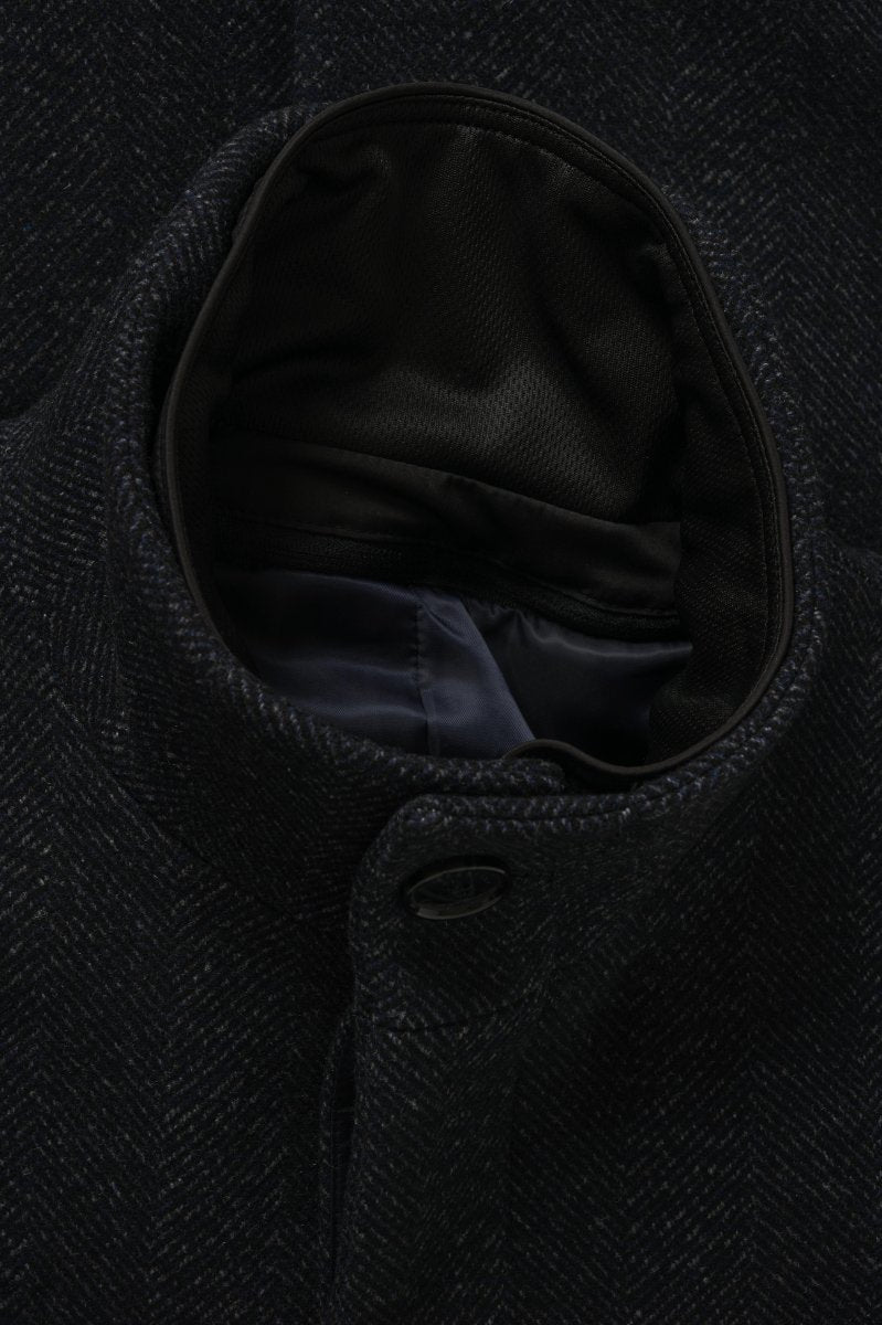 MT30208568 Harvey N Herringbone Pattern Coat - kc clothing