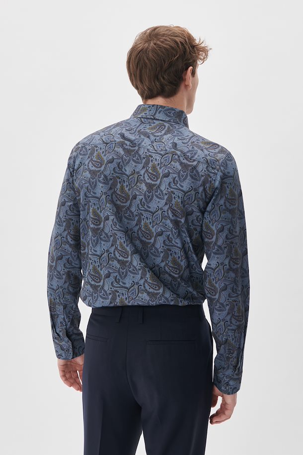 MT30207612 Trostol Navy Paisley Shirt