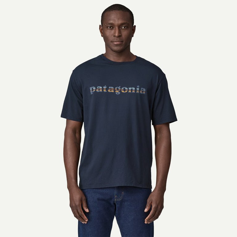 PAT37776 M's 73 Text Logo Organic T-Shirt - kc clothing