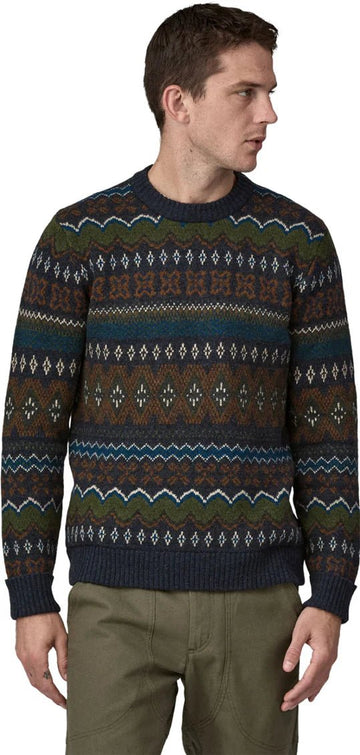 PAT50655 Men's Recycled Wool Blend Sweater - kc clothing