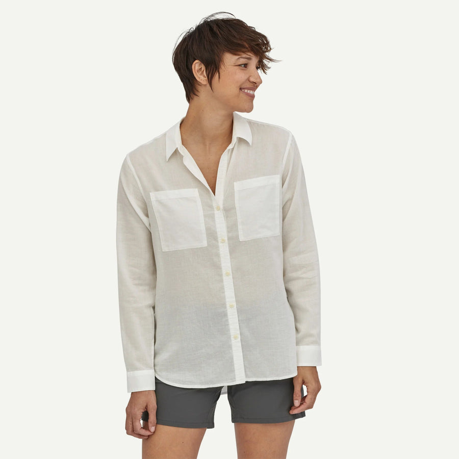 PAT54296 W's LW A/C Buttondown - kc clothing