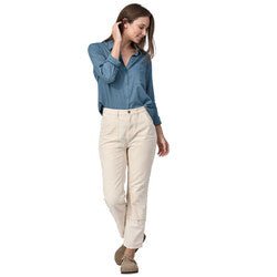 PAT54296 W's LW A/C Buttondown - kc clothing