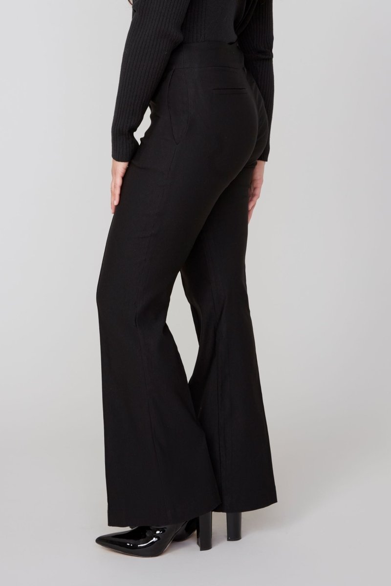 REN10054 Full Length Pull On Wide Leg Pant - kc clothing