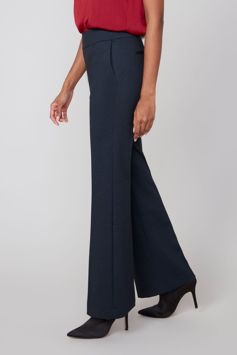 REN10054 Full Length Pull On Wide Leg Pant - kc clothing