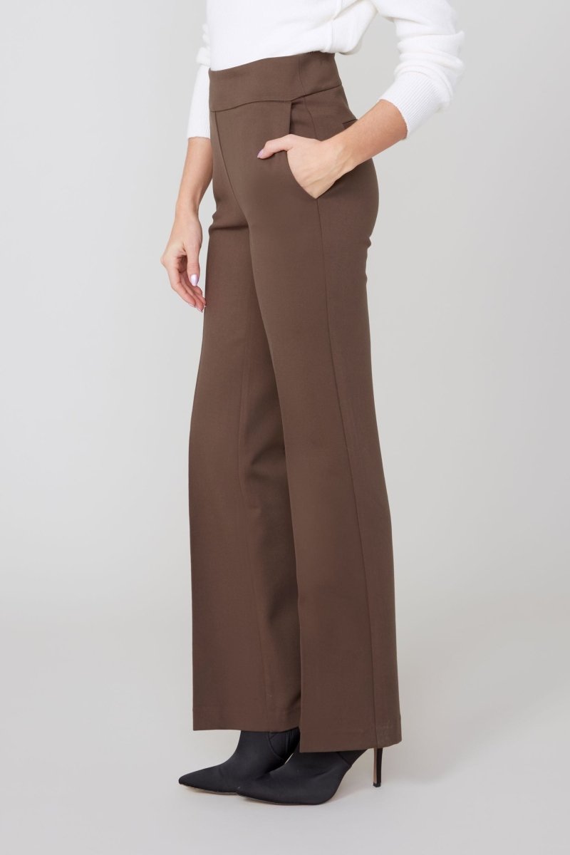 REN10054 Full Length Pull On Wide Leg Pant - kc clothing