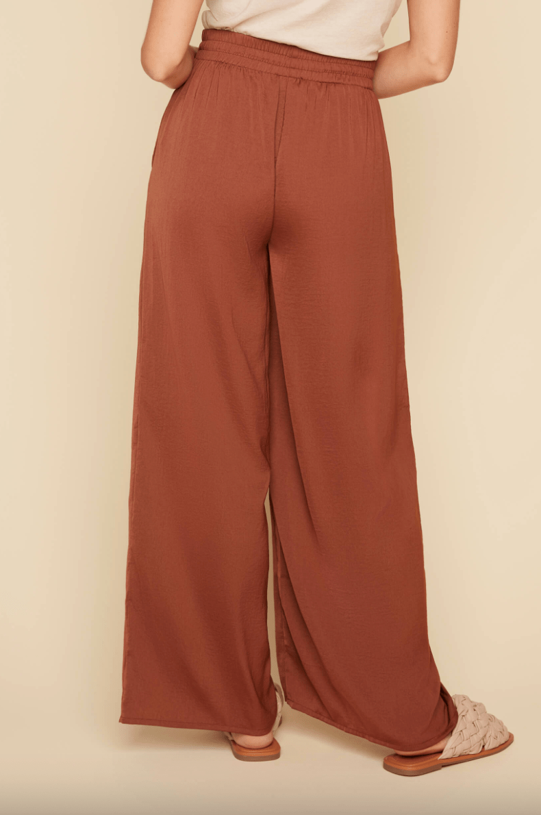 REN10070 Silk Drawstring Pant - kc clothing