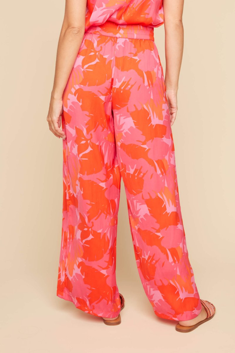 REN10086 Elastic Waist Flowly Pant - kc clothing