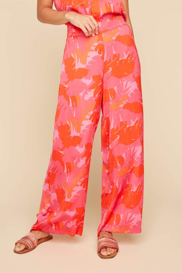 REN10086 Elastic Waist Flowly Pant - kc clothing