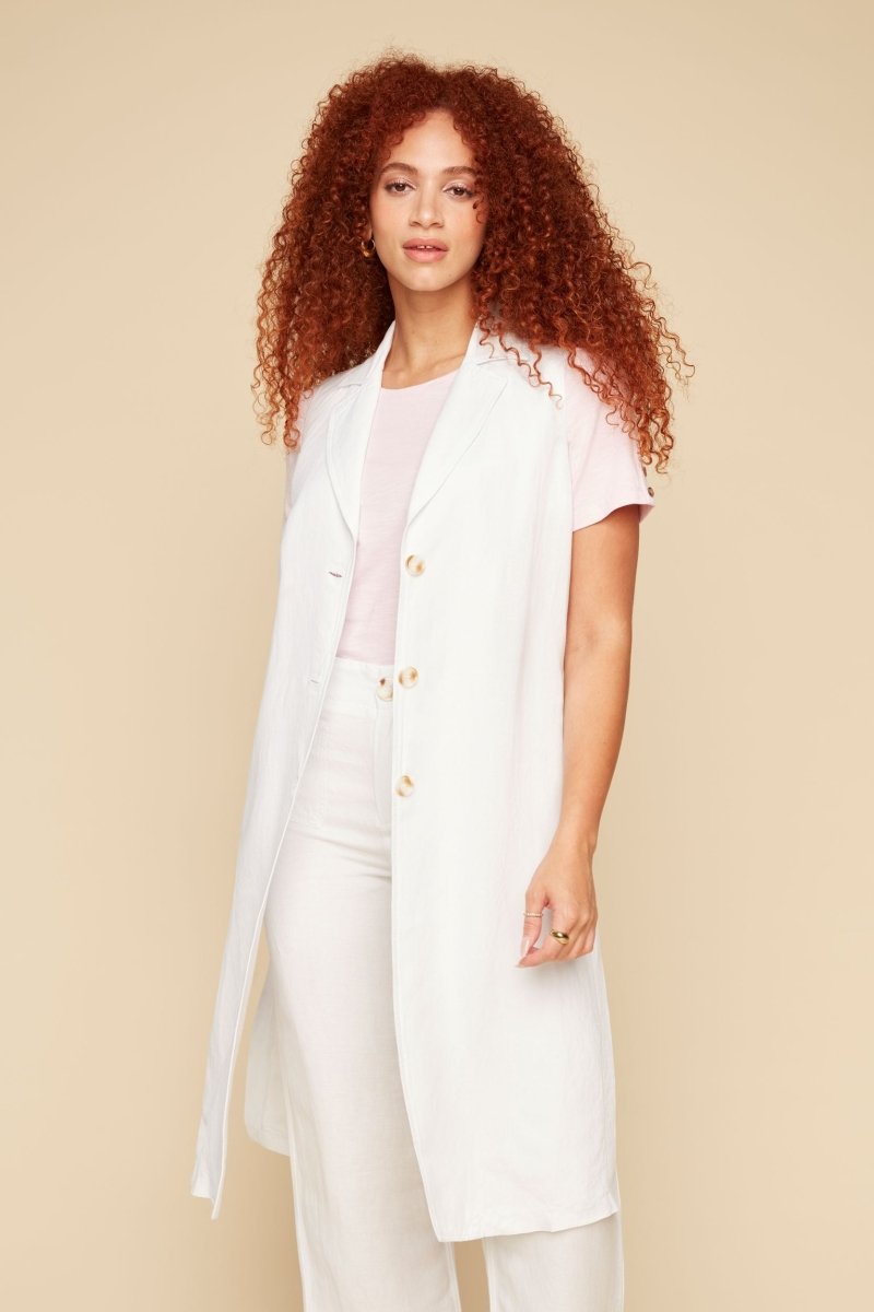 REN3901 Long Sleeveless Vest - kc clothing