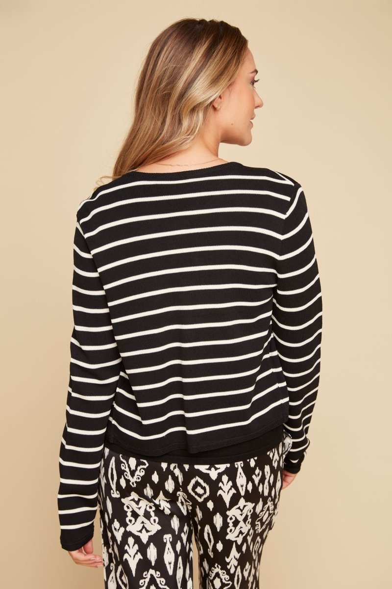 REN6935 Cardigan W/Gold Buttons - kc clothing