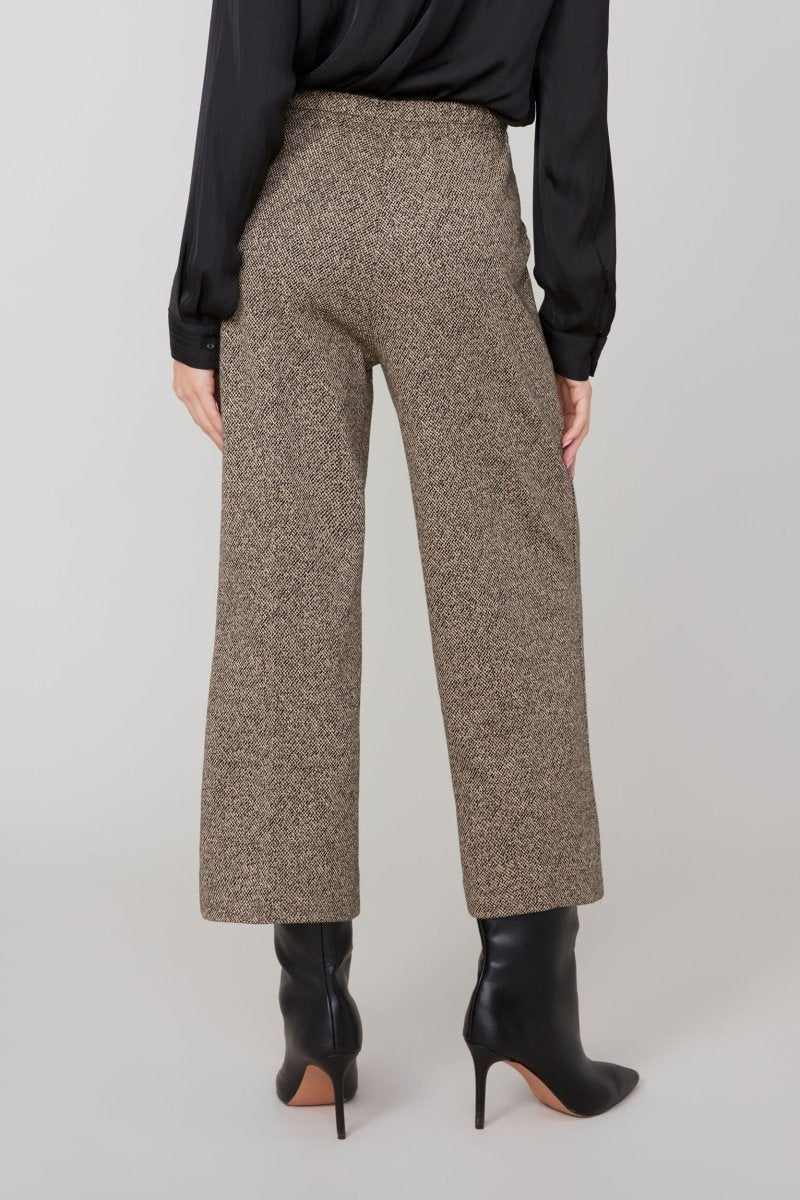 REN8124 Crop Pull On Tweed Pant - kc clothing