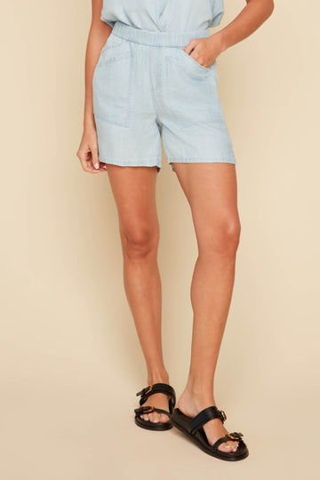 REN9046 Chambray Short - kc clothing