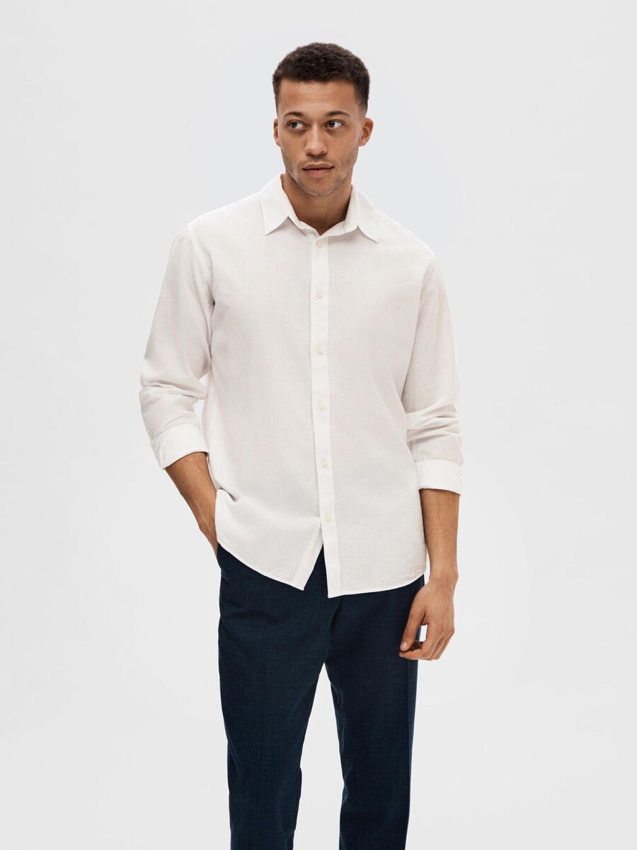 SEL16078867 Slim Linen Sun Shirt - kc clothing